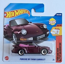 Hot Wheels Porsche 911 Turbo Cabriolet. New Collectable Model Car. First Edition