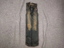 Vintage Levis 627 Distressed Dark Brown Denim le grande bleu Style Jeans Y2K