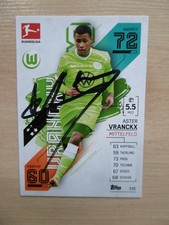 Aster Vranckx autograph signed TC Topps Bundesliga "VFL Wolfsburg 2021/22"