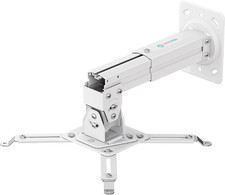 Projector Ceiling Mount, Max 22 Lbs, Universal Bracket, White