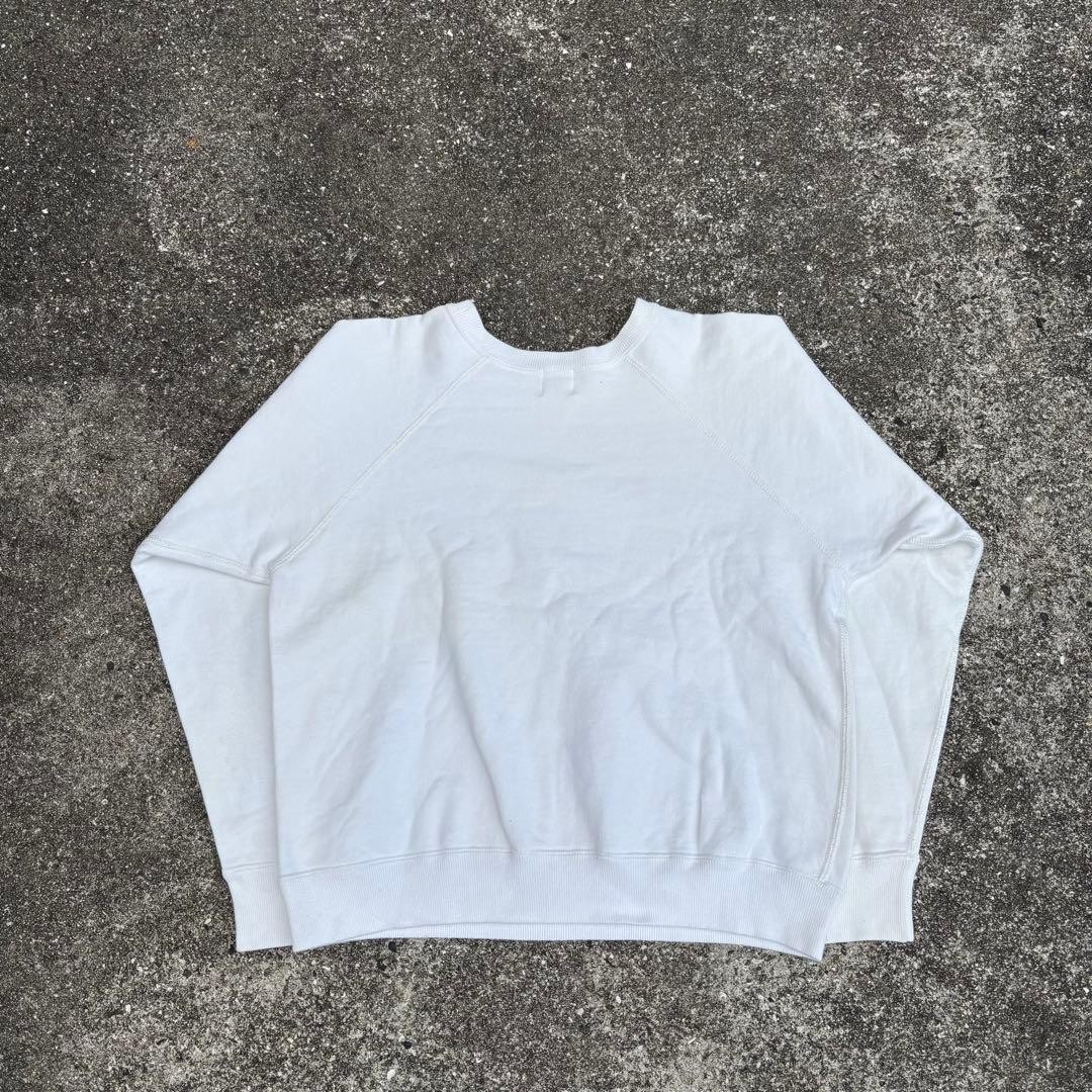 A BATHING APE 90s General Raglan Sweatshirt White Size S Vintage Streetwear image 7