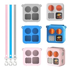 Silicone Protective Cover Travel Case w/ Carry Strap for Yoto Mini Audio Player