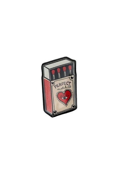 Hell Bunny Anstecknadel Perfect Match Box Pin Badge Enamel Ansteckpin-image