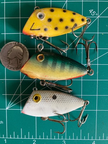 Lote 3 señuelos de pesca Bayou Boogie Whopper Stopper Crankbait señuelos de colección MEZCLADOS - Imagen 7 de 8