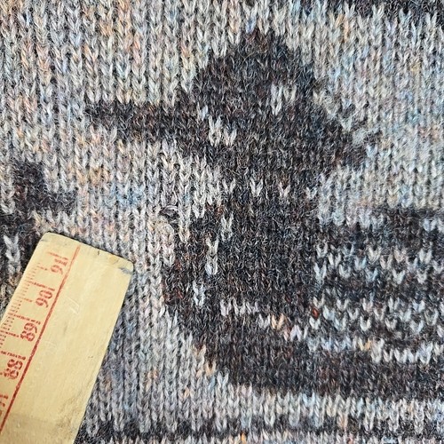 Vintage Pendleton Sweater Mens Large Brown 100% Wool Ducks Graphic Made In USA - Picture 5 of 9