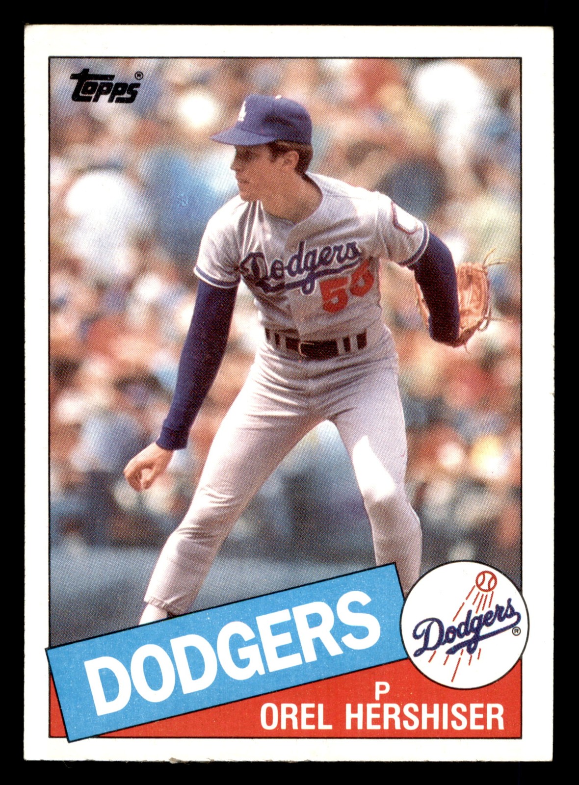 1985 Topps #493 Orel Hershiser