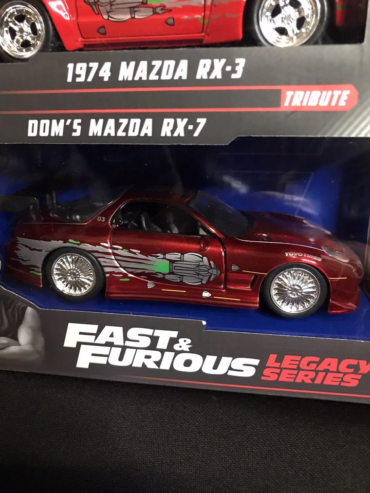 JADA FAST & FURIOUS LEGACY SERIES 2 PACK 1974 MAZDA RX-3 & DOM’S MAZDA RX-7 - Image 3 of 4