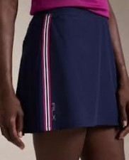 Ralph Lauren RLX Pleated Performance Skort 17" Navy Golf/Tennis Skirt 148 NWT