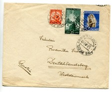 Tabacco Lire 55 + complementari su busta per l'Austria