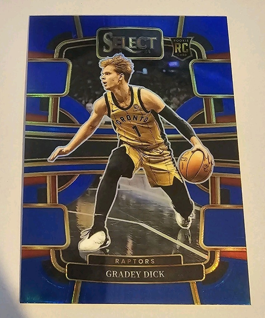 2023-24 Panini Select - Concourse Gradey Dick #90 Blue Prizm (RC)