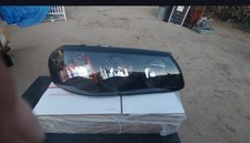 Headlight Assembly Compatible With 2000-2005 Chevy Impala Black Housing Amber Headlight Assembly Compatible With 2000-2005 Chevy Impala Black Housing Amber