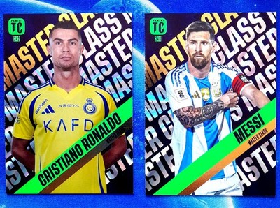 F63 Panini TOP CLASS 2025 TC -WINNER- 187 Christiano Ronaldo, 191 Messi