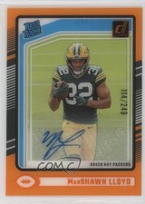 2024 Panini Clearly Donruss Rated Rookie Orange 114/249 Marshawn Lloyd Auto 1e8j