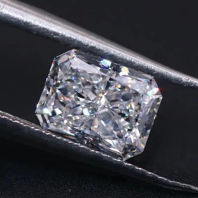 Certified Lab-Grown 1 Ct CVD Diamond Radiant Shape VVS1 F Color IGL Gems 6YHD