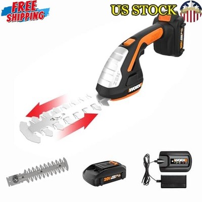 20V Cordless Shear Shrubber Trimmer Battery Charger Included Quick Easy Use