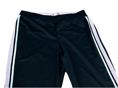 Fame 4 Fifteen sportliche Damen-Jogginghose 2X schwarz mit rosa weißen Streifen USA - Bild 2 von 6