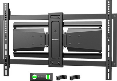 MonTEK Hochbelastbare Ultra Slim TV Wandhalterung für 37-90 Zoll Fernseher bis