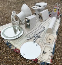 Modern white Bathroom Suite sink, 2 Toilet Sets, Bath, screen & accessories