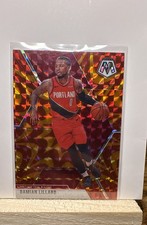 2019-20 Panini Mosaic - Damian Lillard #5 Reactive Orange Prizm