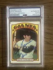 1972 Topps Dave Kingman Rookie Signed 3 Time All Star PSA Authentic Auto