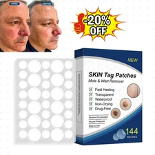 1BOX/144PCS Skin Tag Remover Patches Quick Effective Mole Wart Removal Pad