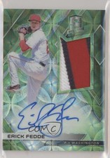 2018 Panini Chronicles Neon Green Prizm 17/25 Erick Fedde #RJA-EF Auto 0e1