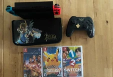 Nintendo Switch Console and Dock w/ 3 games + Pro Controller All cords included