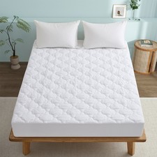 Waterproof Mattress Pad Moisture Wicking, King Queen Twin Quilted Fitted