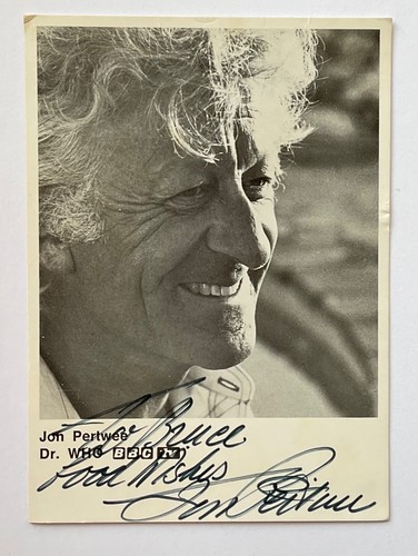 JON PERTWEE (Dr Who) original handsigniertes Foto 6x4