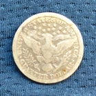 1909 Barber Quarter Dollar Silver 25C Circulated US Coins Uncertified Lot of 2