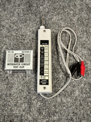 Elenco LP-500 Logic Probe Plus TC-16 Integrated Circuit Test Clip