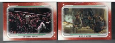 2019 TOPPS STAR WARS SKYWALKER SAGA ORANGE PARALLEL COMPLETE SET 100 CARDS