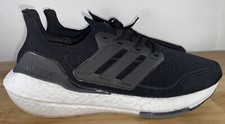 adidas UltraBoost 21 Core Black White Running Shoes Mens Size 8.5/Women’s 10