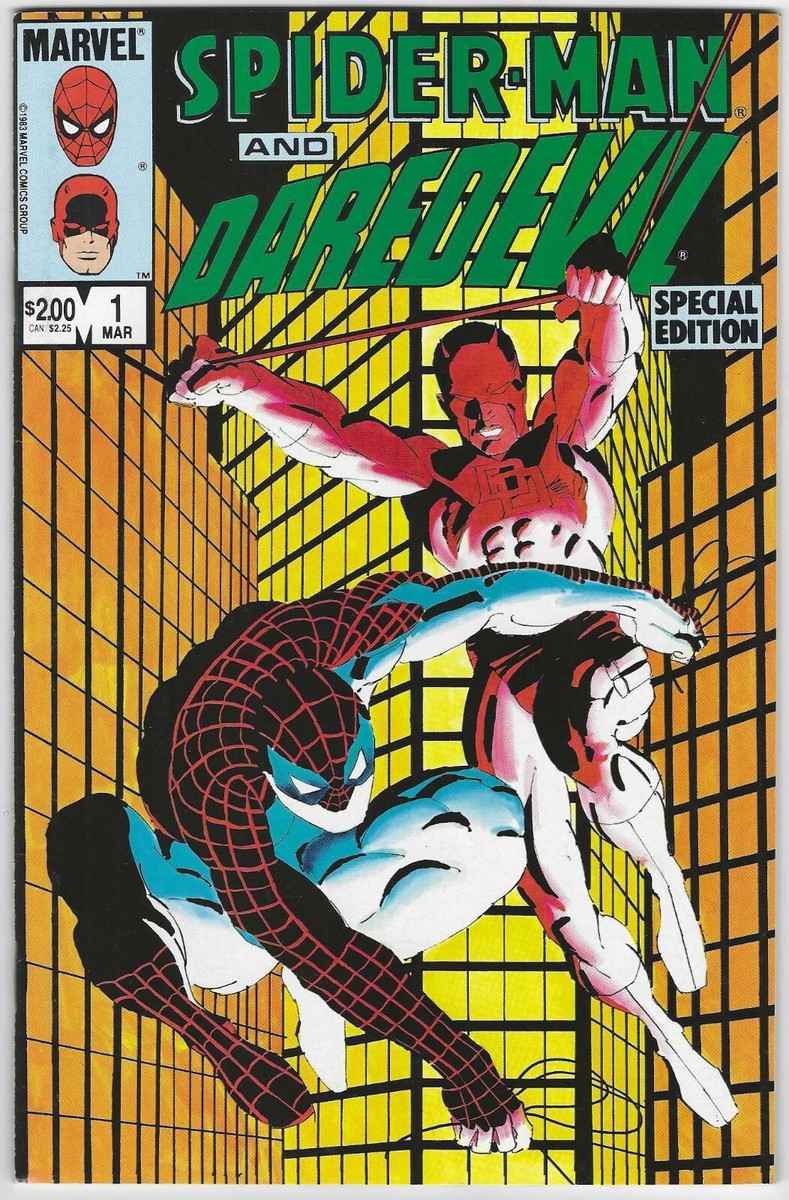 SPIDERMAN & DAREDEVIL SPECIAL EDITION 1 1984 AMAZING FRANK