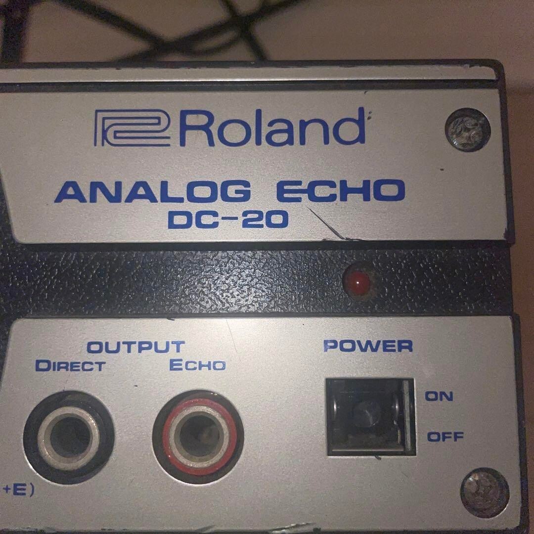 Roland DC-20 Analog Echo Vintage Guitar Effect Box Used Roland DC-20 Analog Echo Vintage Guitar Effect Box Used