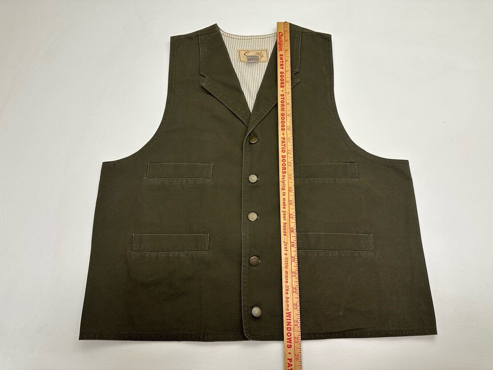 Scully Rangewear Canvas Vest Men's Size L Green C… - image 7