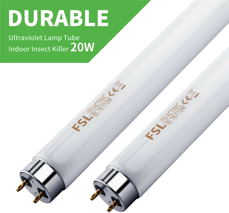 2X 10W Replacement Bulb UV Tube Lamp Light For 20W Mosquito Killer Insect Zapper - Image 4 of 4