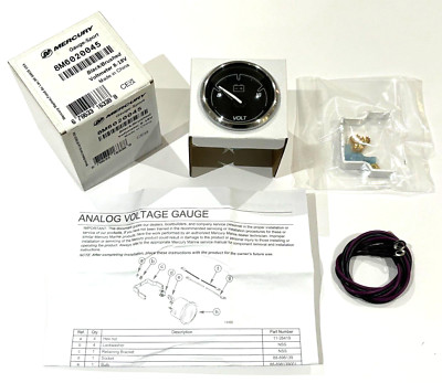 Original Mercury Mariner Mercruiser Außenborder Voltmeter Spannungsmesser Analog