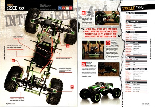 Integy iRock 4x4 1/8 Rock Crawler Print Ad Wall Art Decor Ephemera Spec Sheets - Picture 1 of 2
