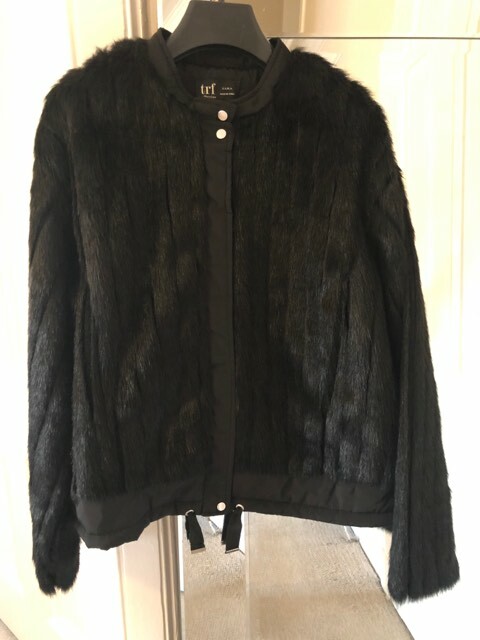 zara fluffy bomber jacket