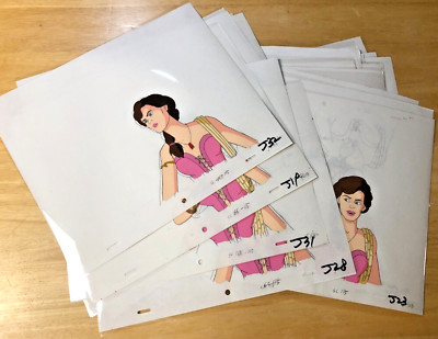 CONAN THE ADVENTURER Cartoon Animation Cel Lot of 39  ''Jezmine'' 12.5x10.5''