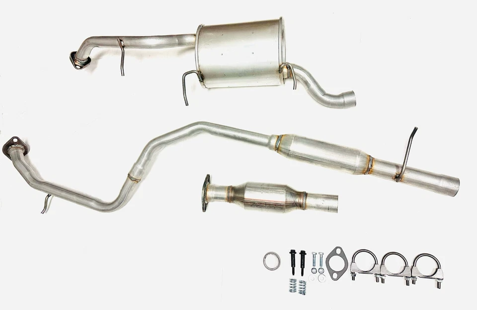 Подходит для: гибкой трубы 2,3 л 2006–2010 Mazda 5, конвертер Cat, резонатор и глушитель - Изображение 2 из 4