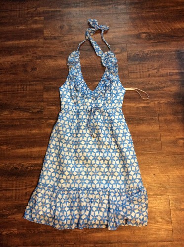 Robe Sans Bretelles Lilly Pulitzer à Motifs Floraux - Taille 0/XS, 100% Coton, Occasion Très Bon état