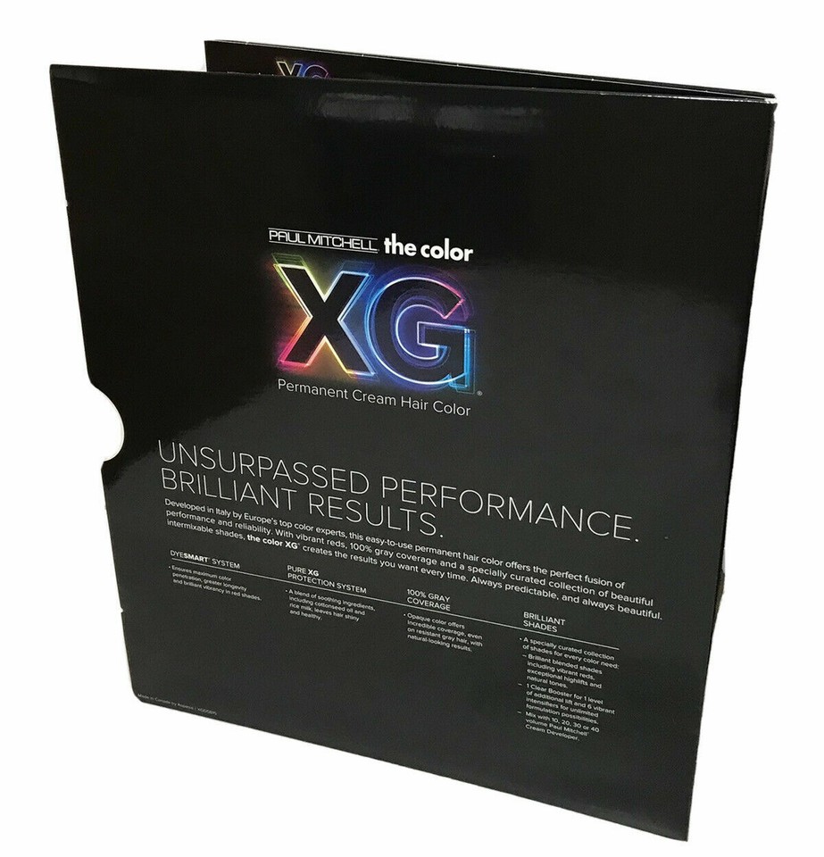 Paul Mitchell The Color XG Swatch Book Full Size Hair Coloring Samples ...
