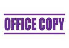 OFFICE COPY Rubber Stamp, Self-Inking Office Stamps 4 sizes, 5 colours 