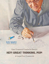 Image of Hey! Great Thinking, Pop! Easy Crossword Puzzles for Se - NEW Puzzle Therapis 2