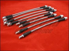 Techna-Fit Stainless Steel Braided Brake Lines 1990-1994 Mitsubishi Eclipse FWD