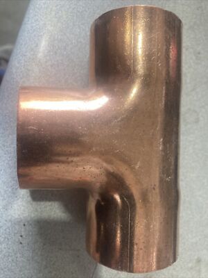 (4) Nibco 611 112, 1-1/2'' x 1-1/2'' x 1-1/2'' NOM Copper Tee Lot Of 4! Sweat Tee