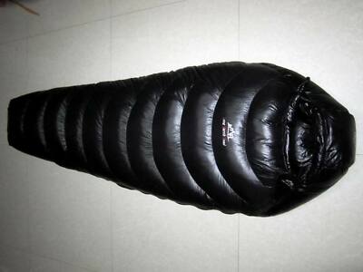 Shiny Gloss wetlook nylon mummy sleeping bag down expedition sleeping bags warm 
