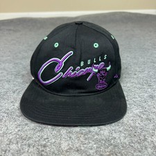 Chicago Bulls Mens Hat Snapback Black Purple Hardwood Classics 47 Cap Basketball